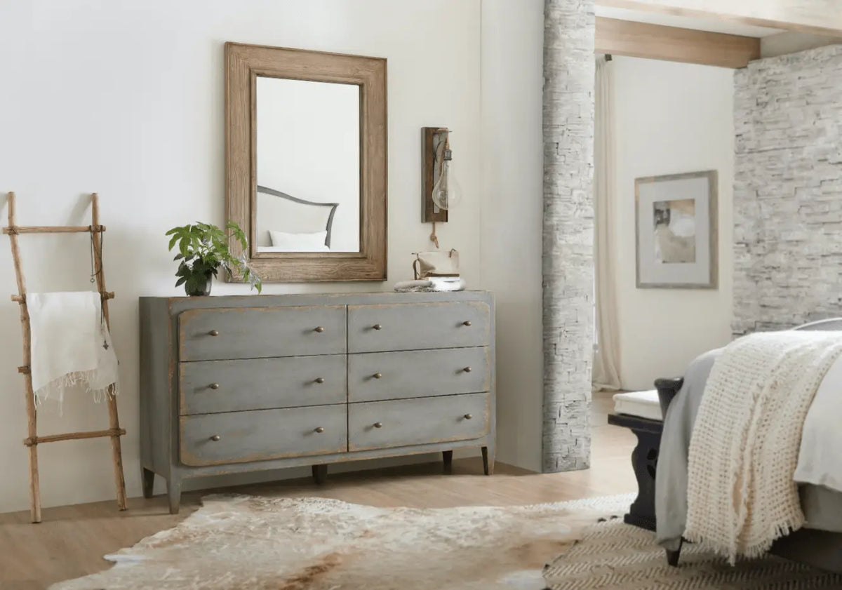 Ciao Bella Six-Drawer Dresser- Speckled Gray Dressers| Hooker