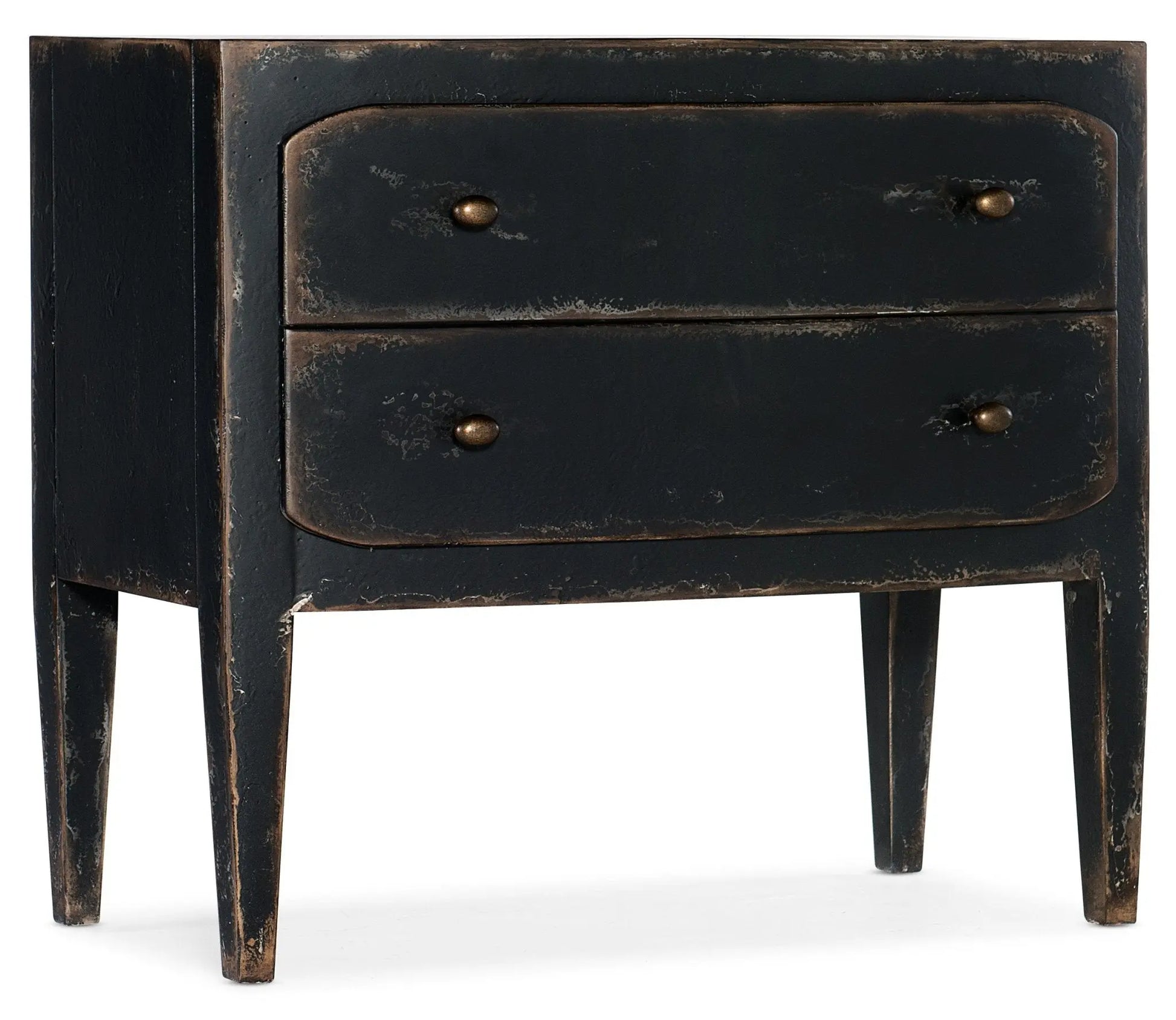 Ciao Bella Two-Drawer Nightstand- Black Nightstands| Hooker