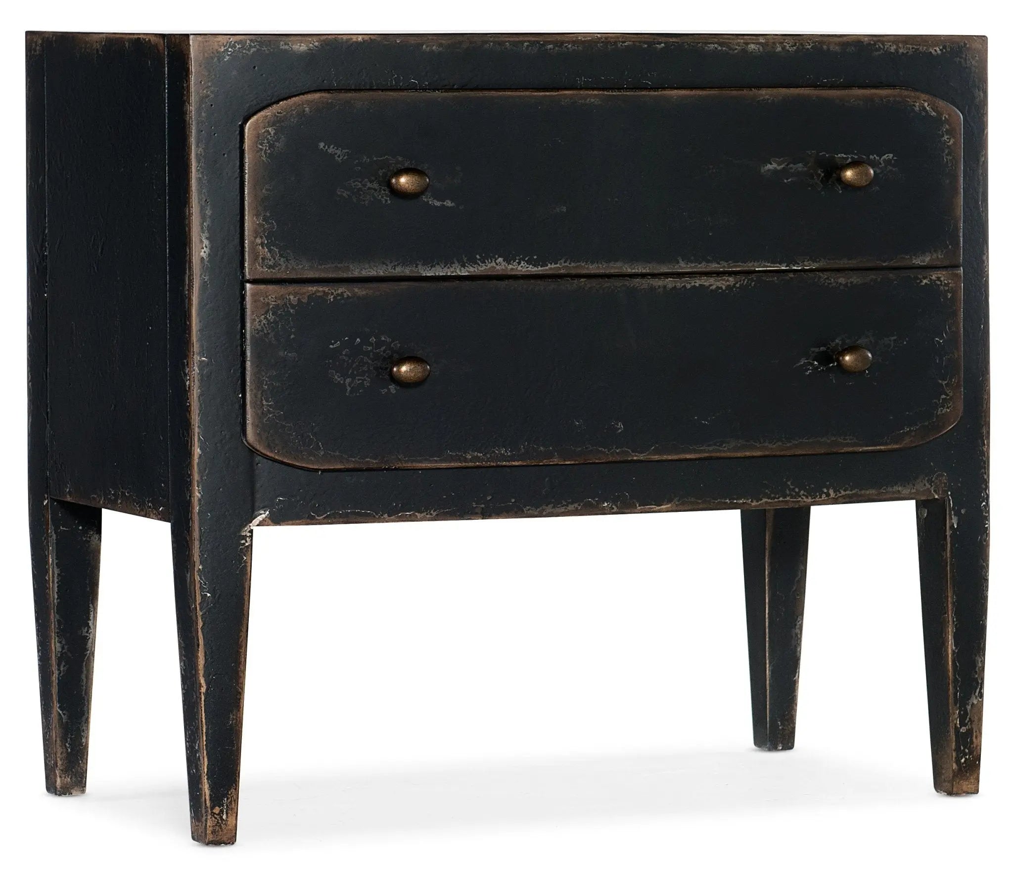 Ciao Bella Two-Drawer Nightstand- Black Nightstands| Hooker