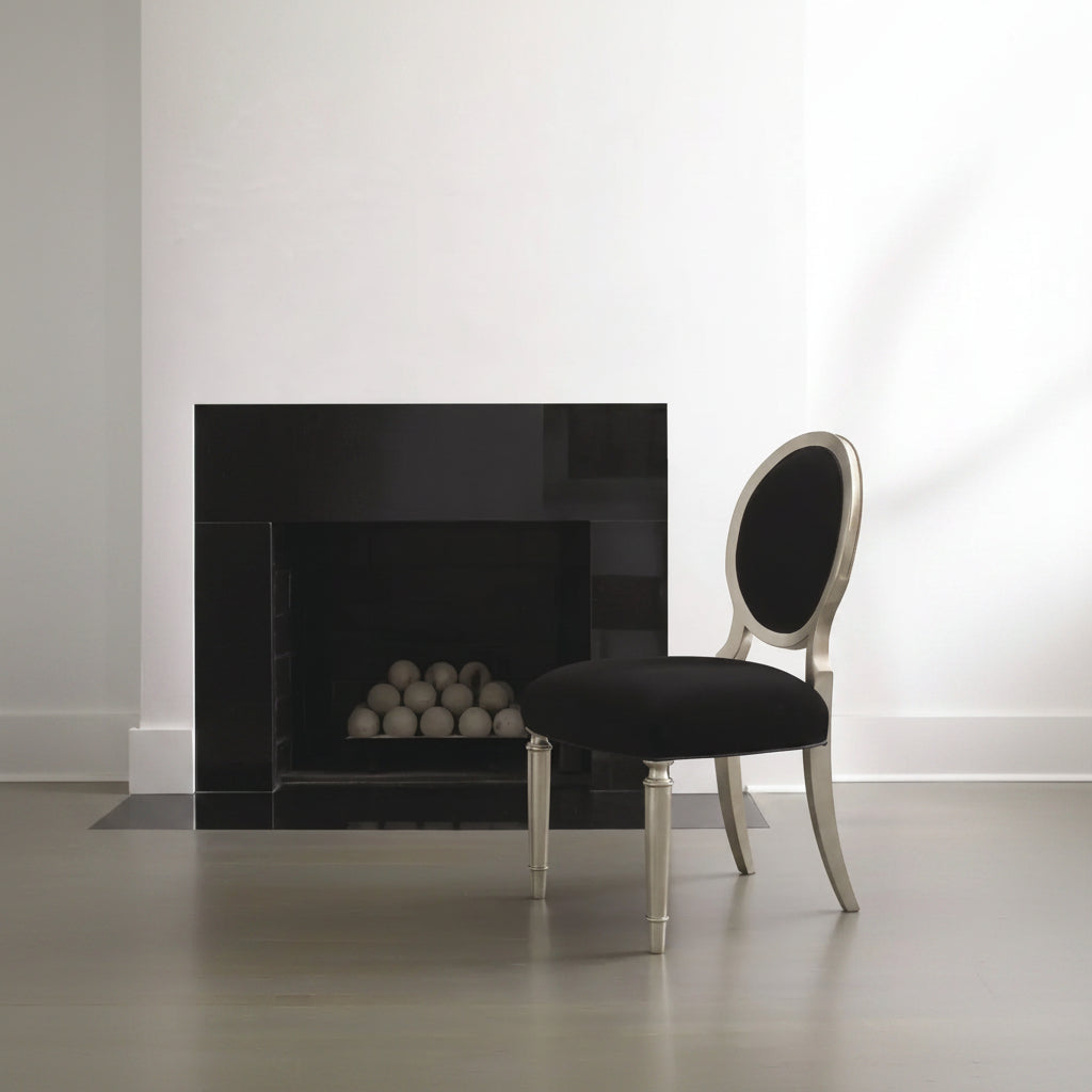 Classic - Chit Chat Side Chair (Black) Dining Chairs| Caracole