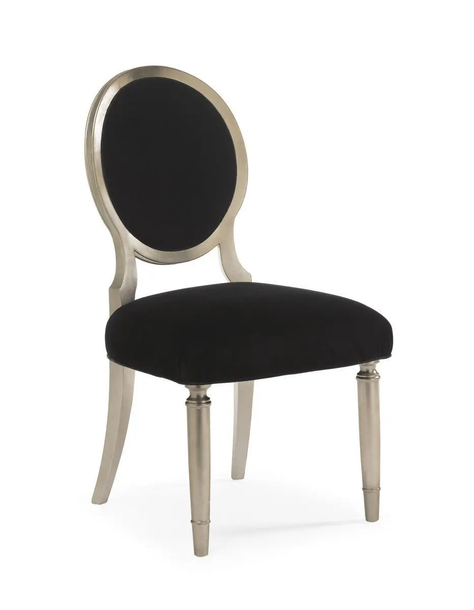 Classic - Chit Chat Side Chair (Black) Dining Chairs| Caracole
