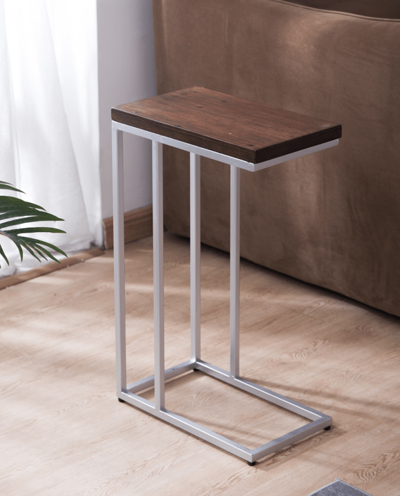 Classic Silver Wood Top C Table Accent & End Tables| Crestview