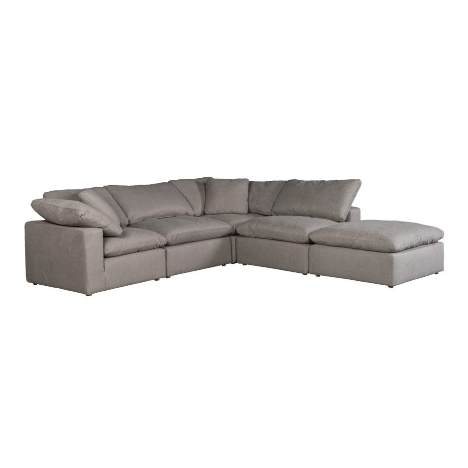 Clay Dream Modular Sectional Livesmart Fabric Light Grey Sectionals| Moe's Home