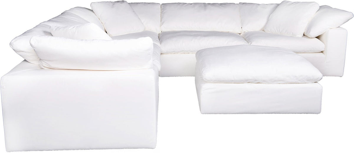 *Clay Modular Sectional Livesmart Fabric White Sectionals| Moe's Home