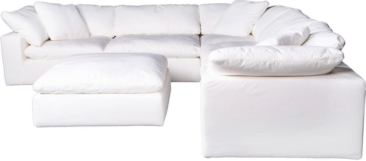 *Clay Modular Sectional Livesmart Fabric White Sectionals| Moe's Home