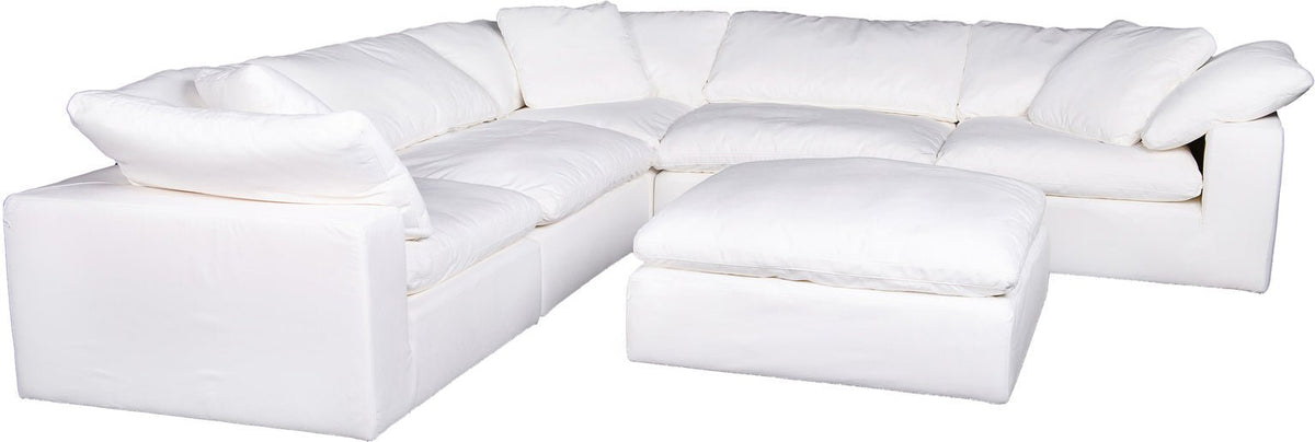 *Clay Modular Sectional Livesmart Fabric White Sectionals| Moe's Home