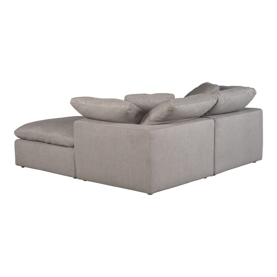 Clay Nook Modular Sectional Livesmart Fabric Light Grey Sectionals| Moe's Home