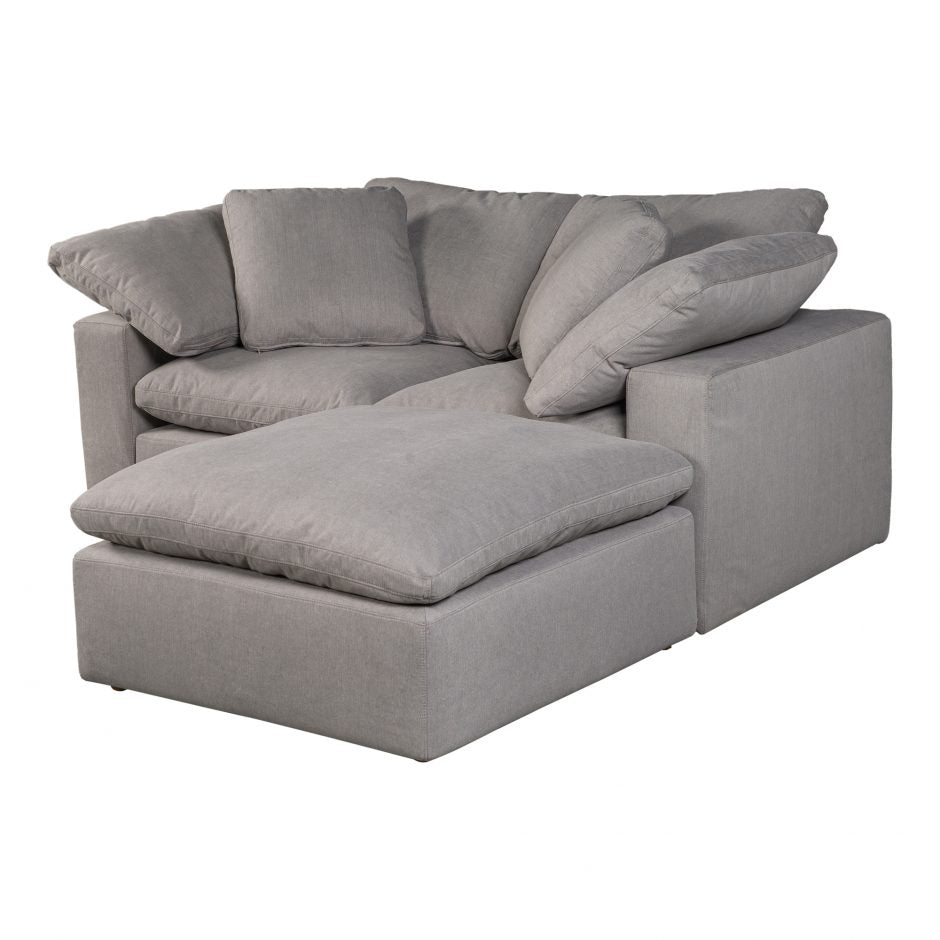 Clay Nook Modular Sectional Livesmart Fabric Light Grey Sectionals| Moe's Home