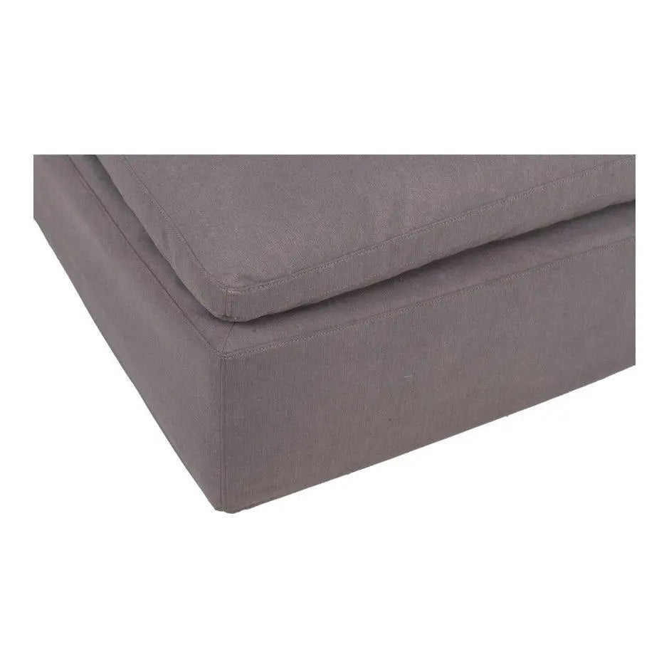 Clay Ottoman Livesmart Fabric Light Grey Ottomans| Moe's Home