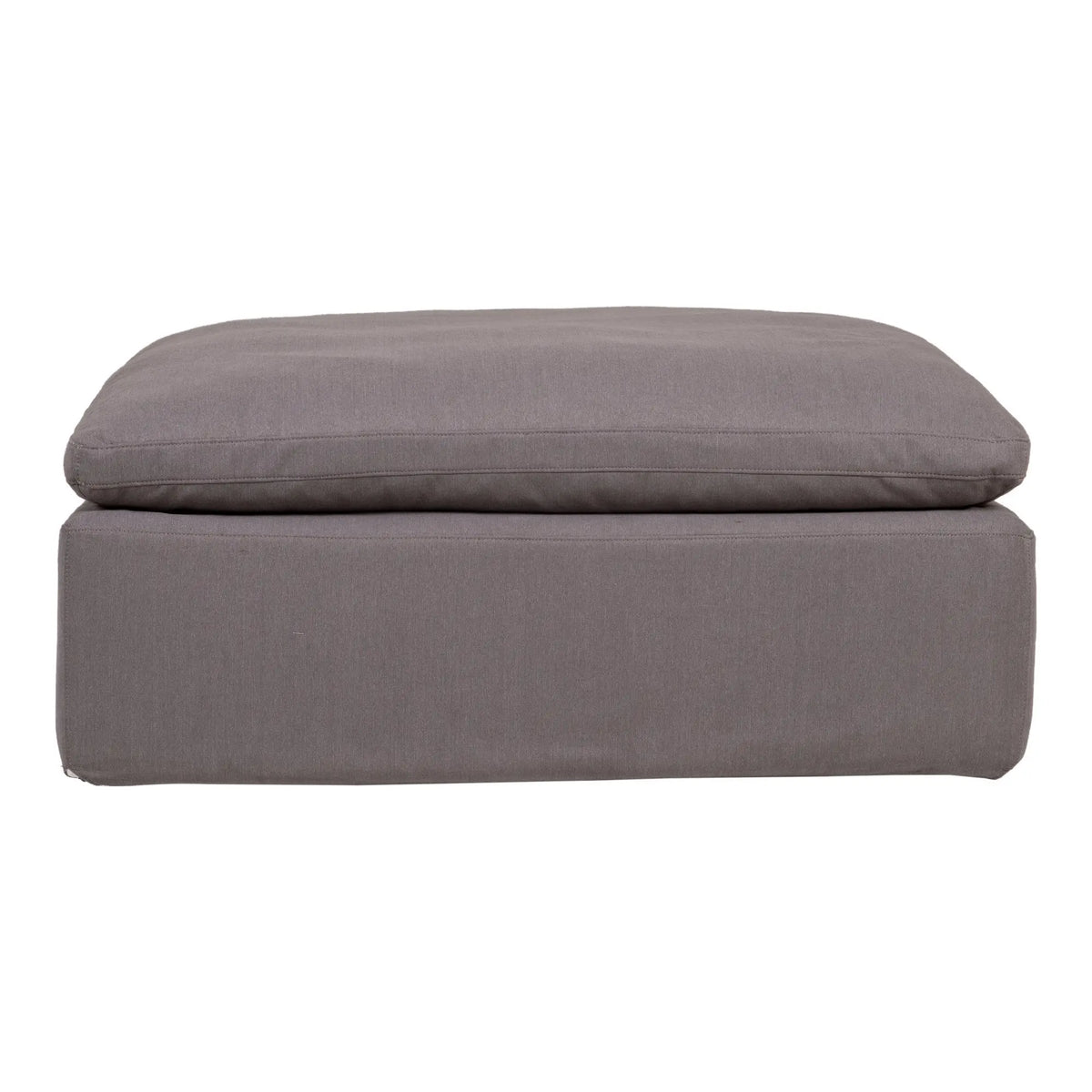 Clay Ottoman Livesmart Fabric Light Grey Ottomans| Moe's Home