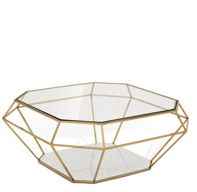 Coffee Table Asscher gold finish Coffee Tables| Eichholtz