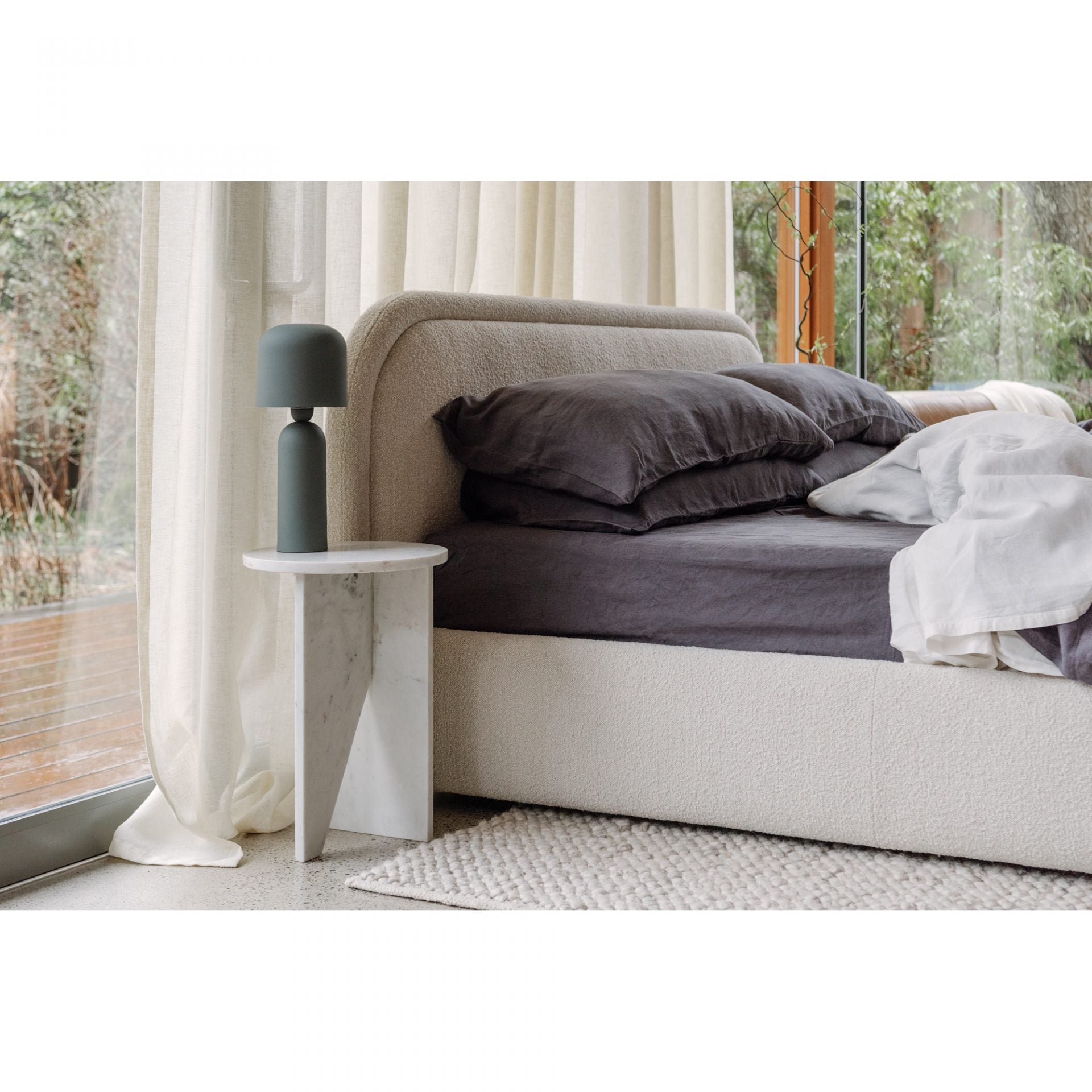 Colin King Bed Oatmeal Beds| Moe's Home