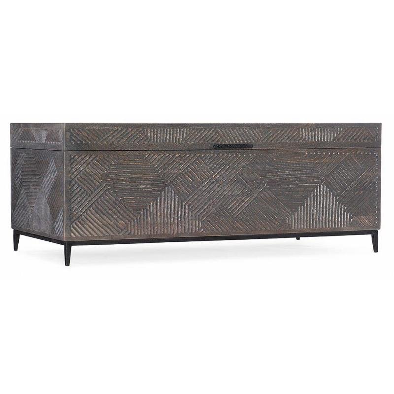 Commerce & Market Carved Chest Cocktail Table Coffee Tables| Hooker
