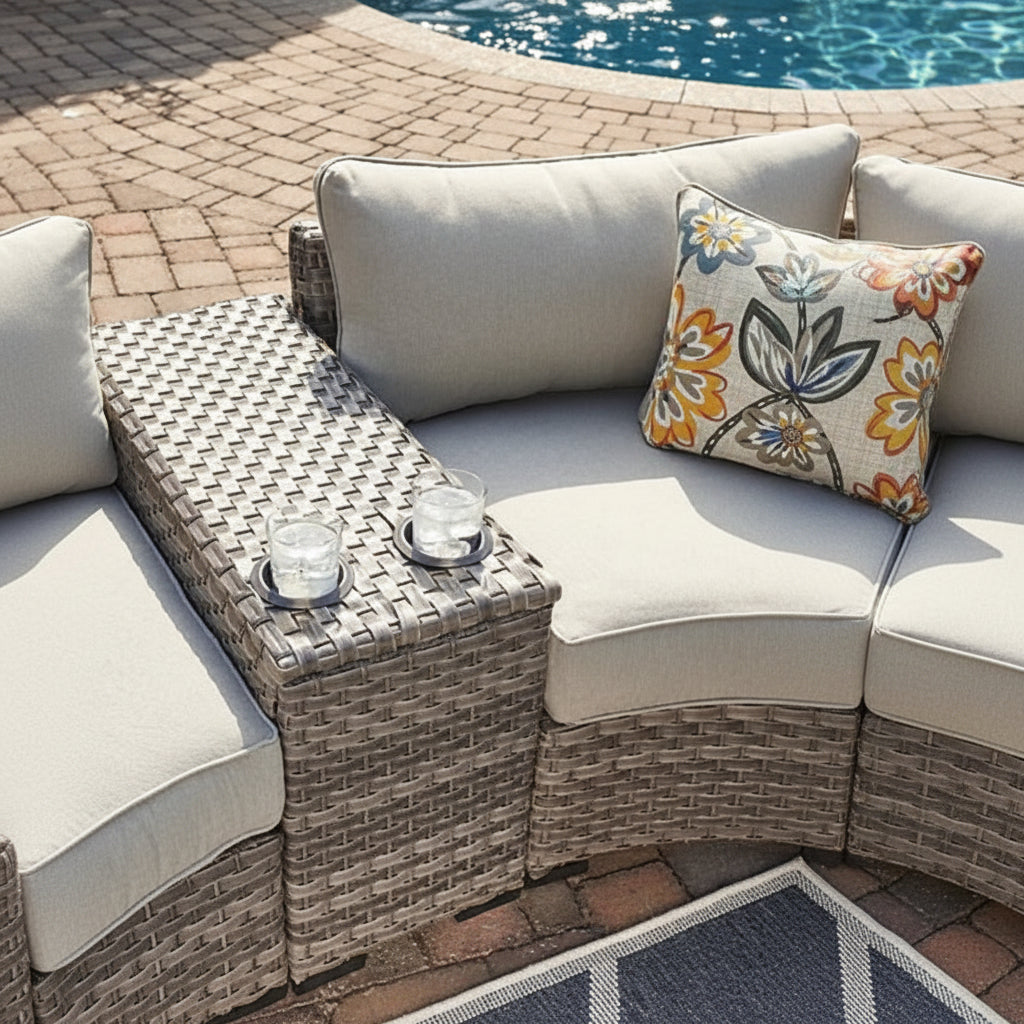 Console With Drink Holders Outdoor Console| Ashley Homestore