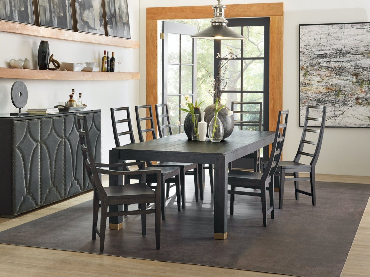 Curata Rectangle Dining Table w/2-20in leaves Dining Tables| Hooker
