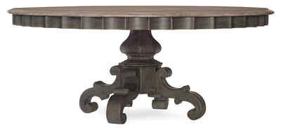 72in Round Pedestal Dining Table - Al Rugaib Furniture (4688742187104)