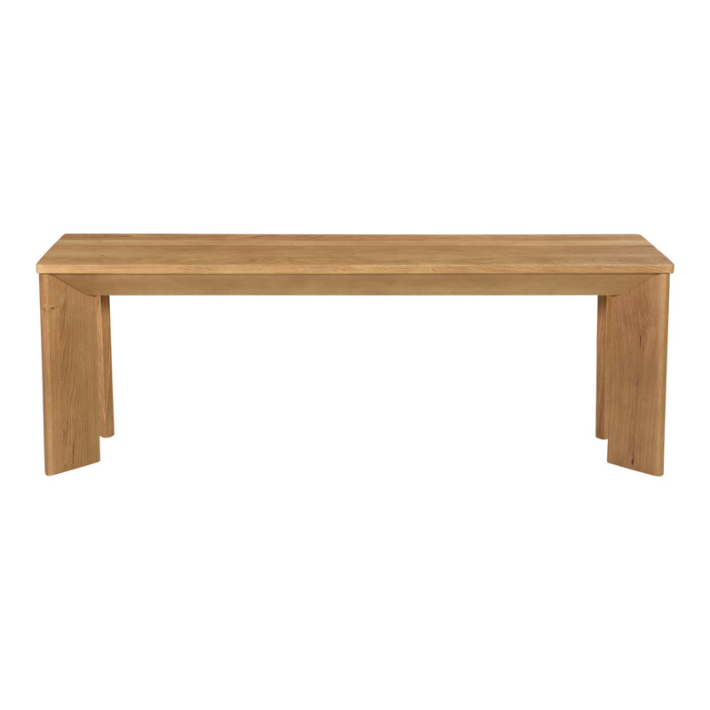 Angle Oak Dining Bench Small