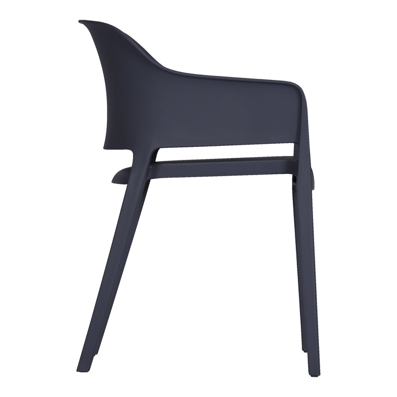 Faro Outdoor Dining Chair Charcoal Grey-M2