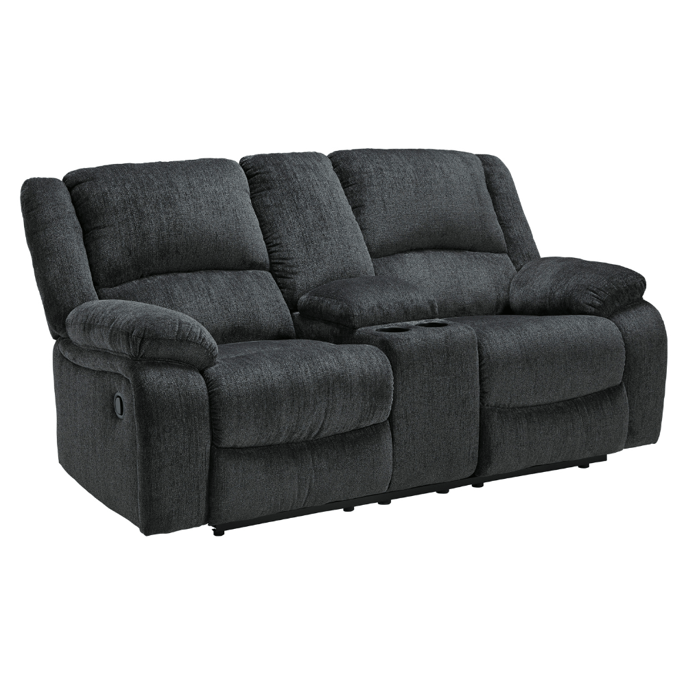 DBL Rec Loveseat w/Console Recliners| Ashley Homestore