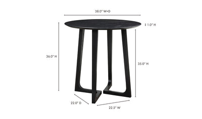 Godenza Counter Table Black Ash