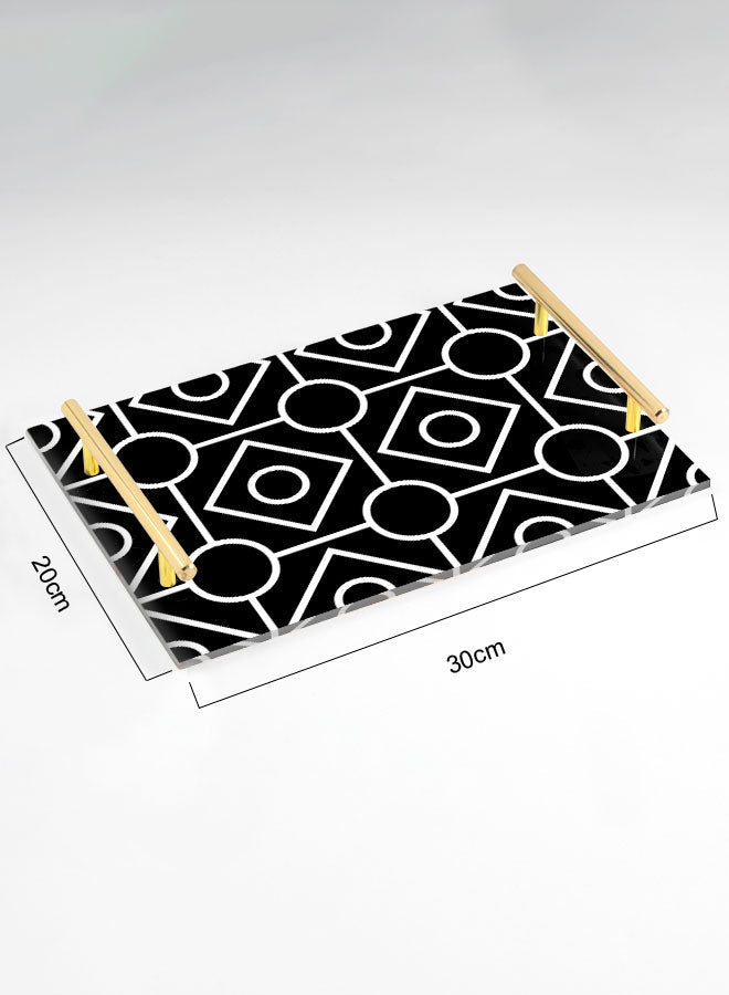Decorative Acrylic Serving Tray -LWHATSG-Y27 Kitchen Accessories| LOWHA