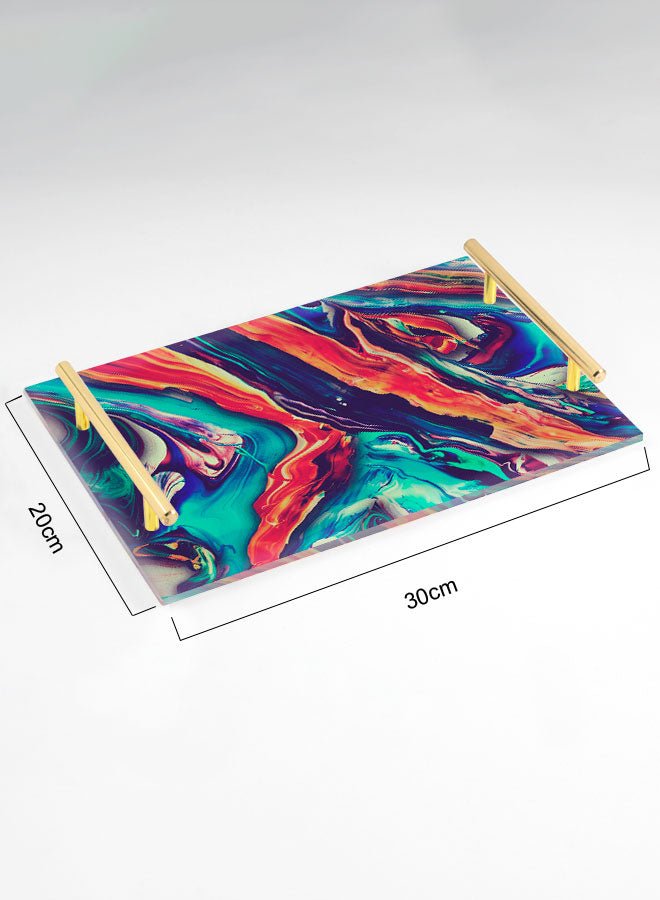 Decorative Acrylic Serving Tray -LWHATSG-Y58 Kitchen Accessories| LOWHA