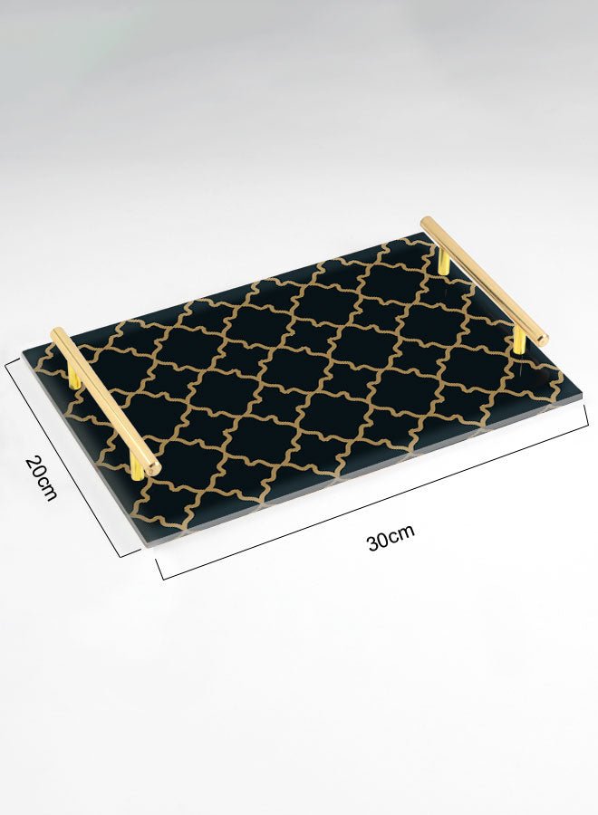 Decorative Acrylic Serving Tray -LWHATSG-Y62 Kitchen Accessories| LOWHA