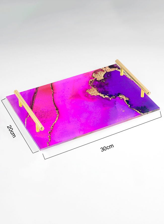 Decorative Acrylic Serving Tray -LWHATSG-Y64 Kitchen Accessories| LOWHA