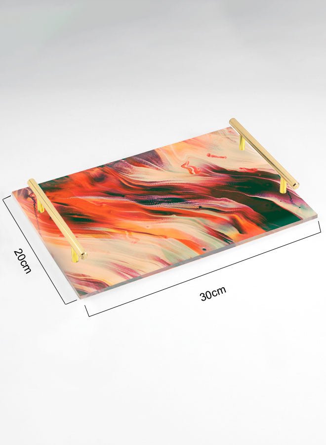 Decorative Acrylic Serving Tray -LWHATSG-Y91 Kitchen Accessories| LOWHA