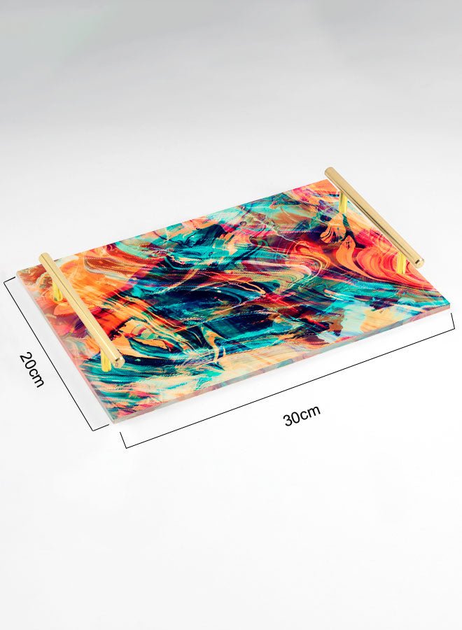 Decorative Acrylic Serving Tray -LWHATSG-Y96 Kitchen Accessories| LOWHA