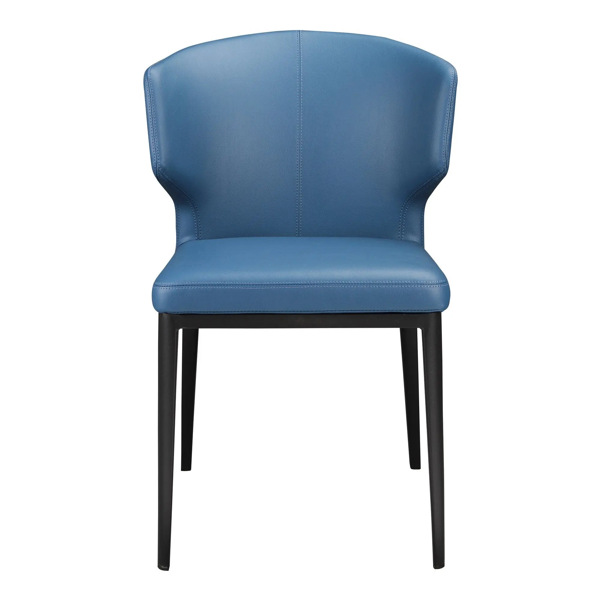 Delaney Side Chair Steel Blue-M2 Dining Chairs| Moe's Home
