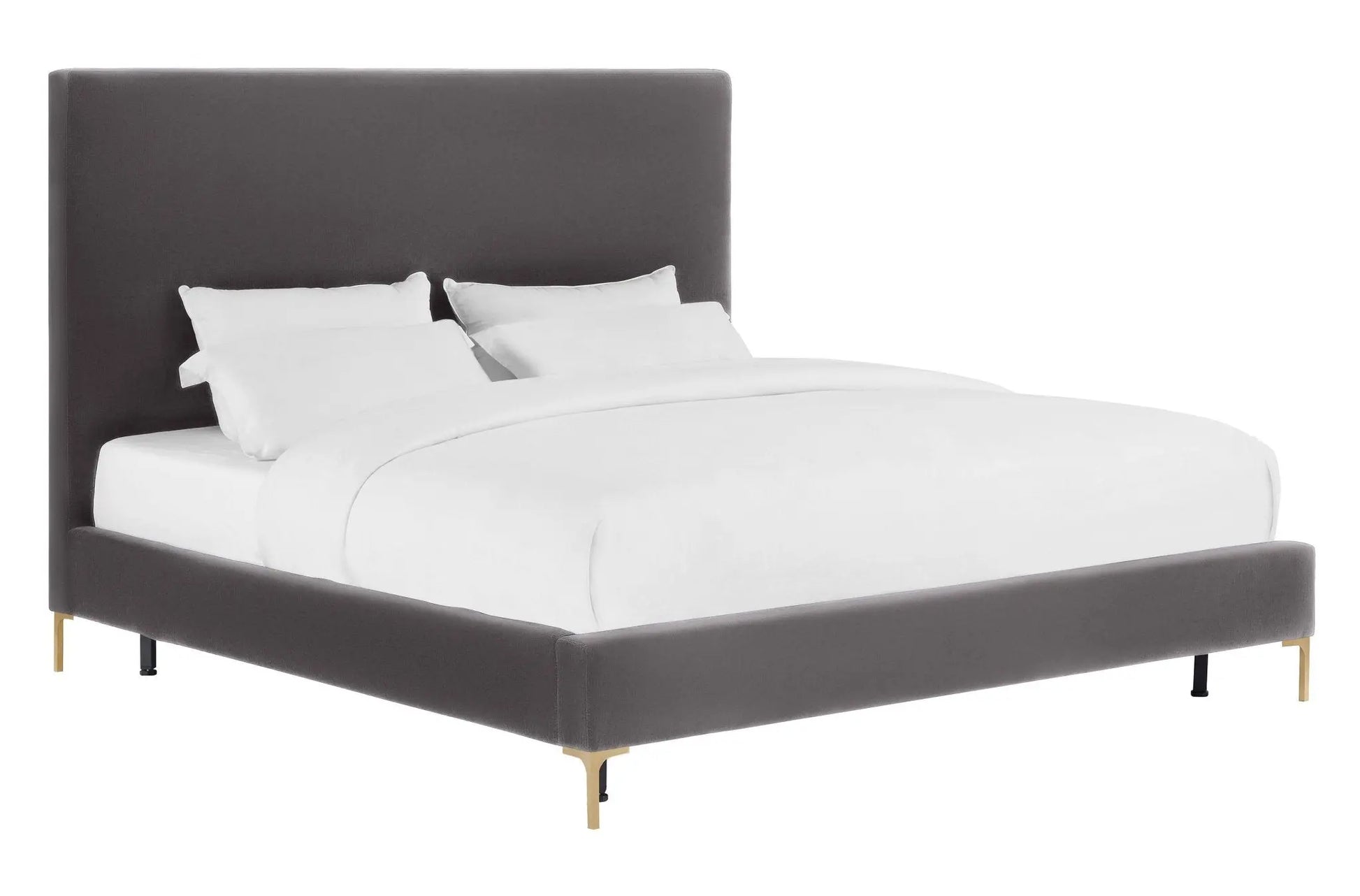 Delilah Grey Velvet Bed in Queen Beds| TOV