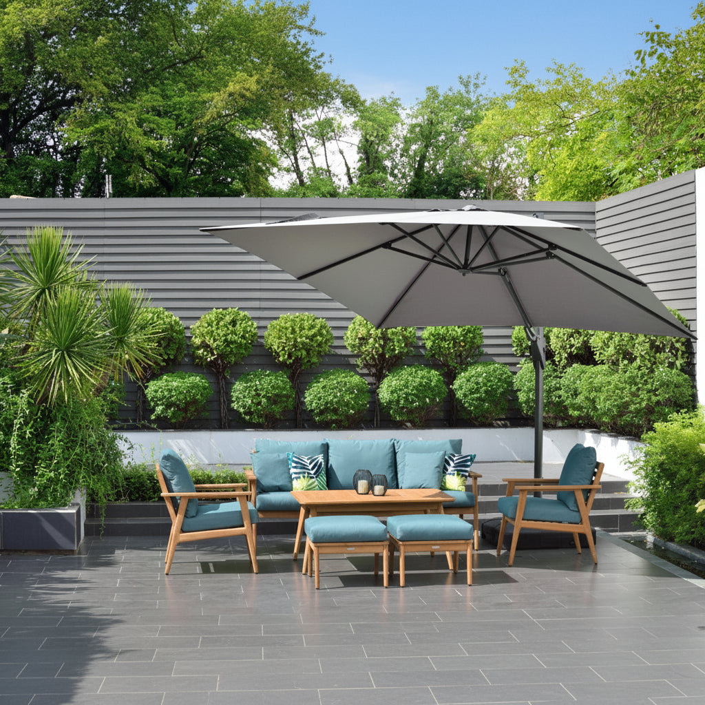 Deluxe square Cantilever 300cm Outdoor Sets| Lifestyle Garden