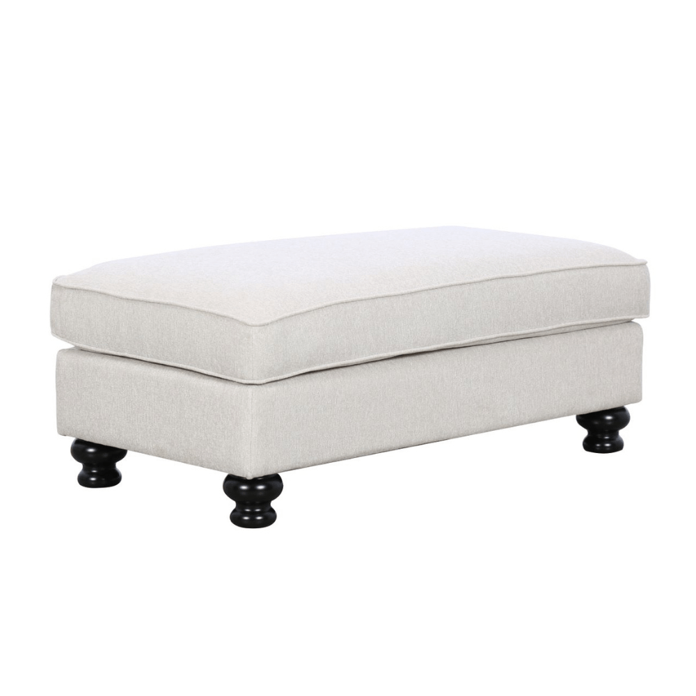 Denise Beige Ottoman Ottomans| Roots Furniture