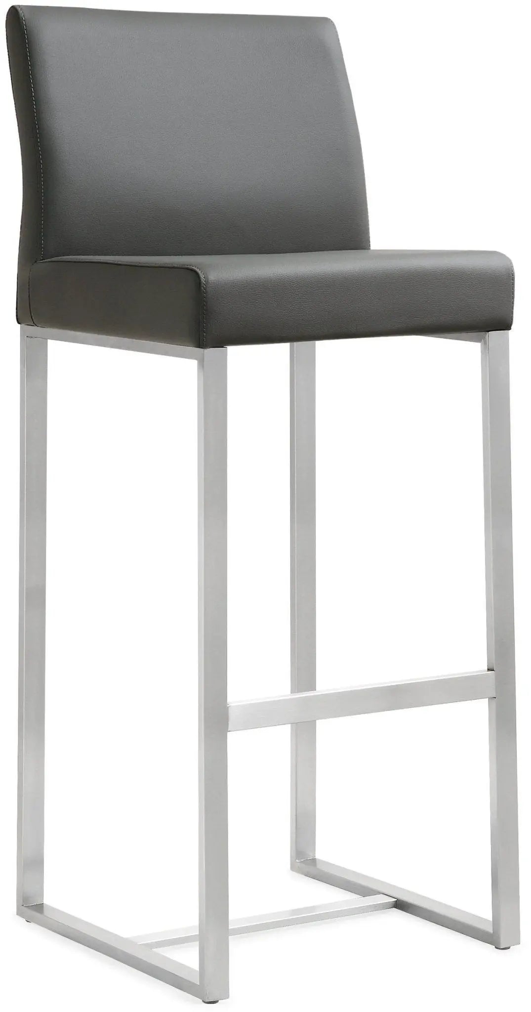 Denmark Grey Steel Barstool Counter Stools| TOV