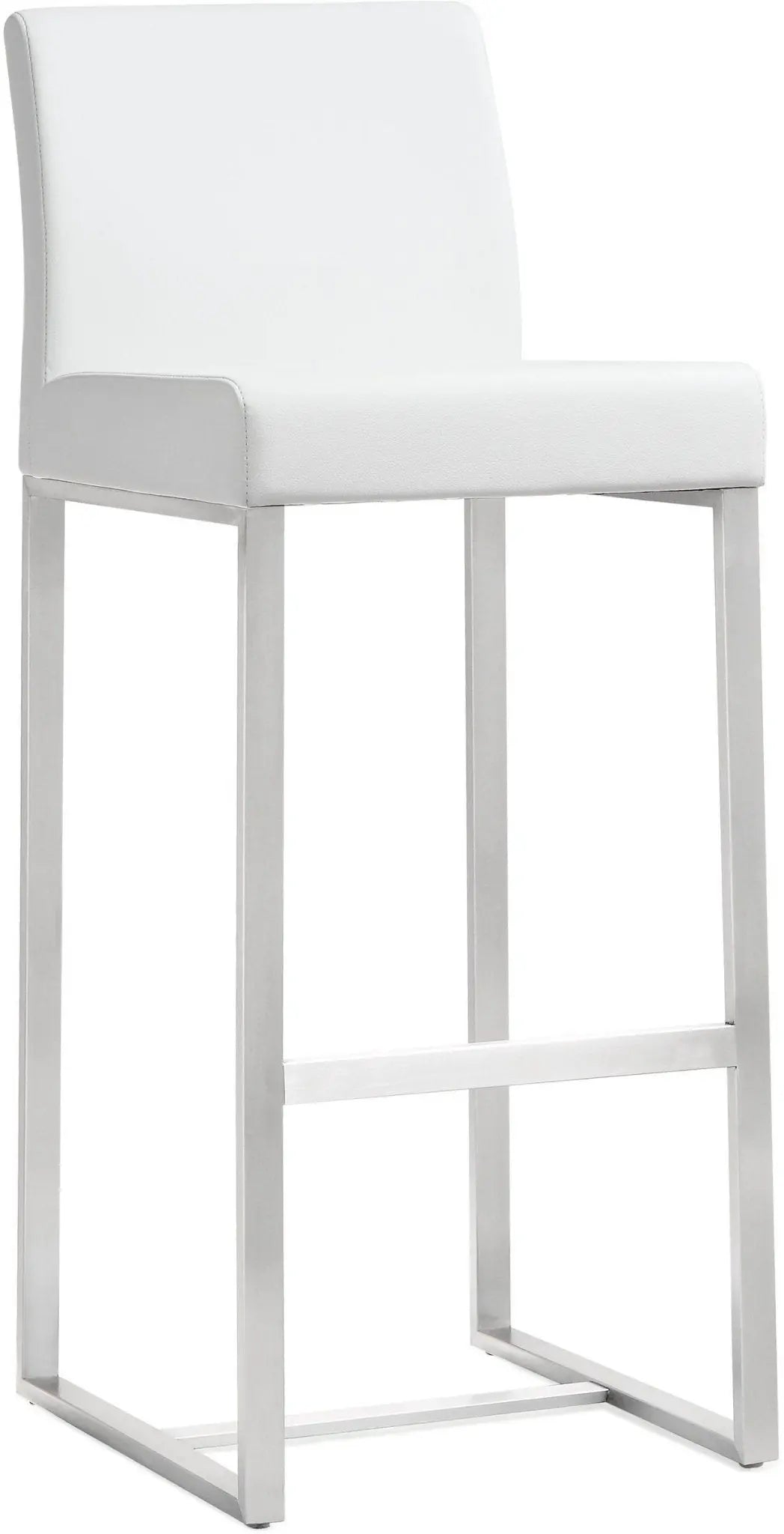 Denmark White Steel Barstool Counter Stools| TOV