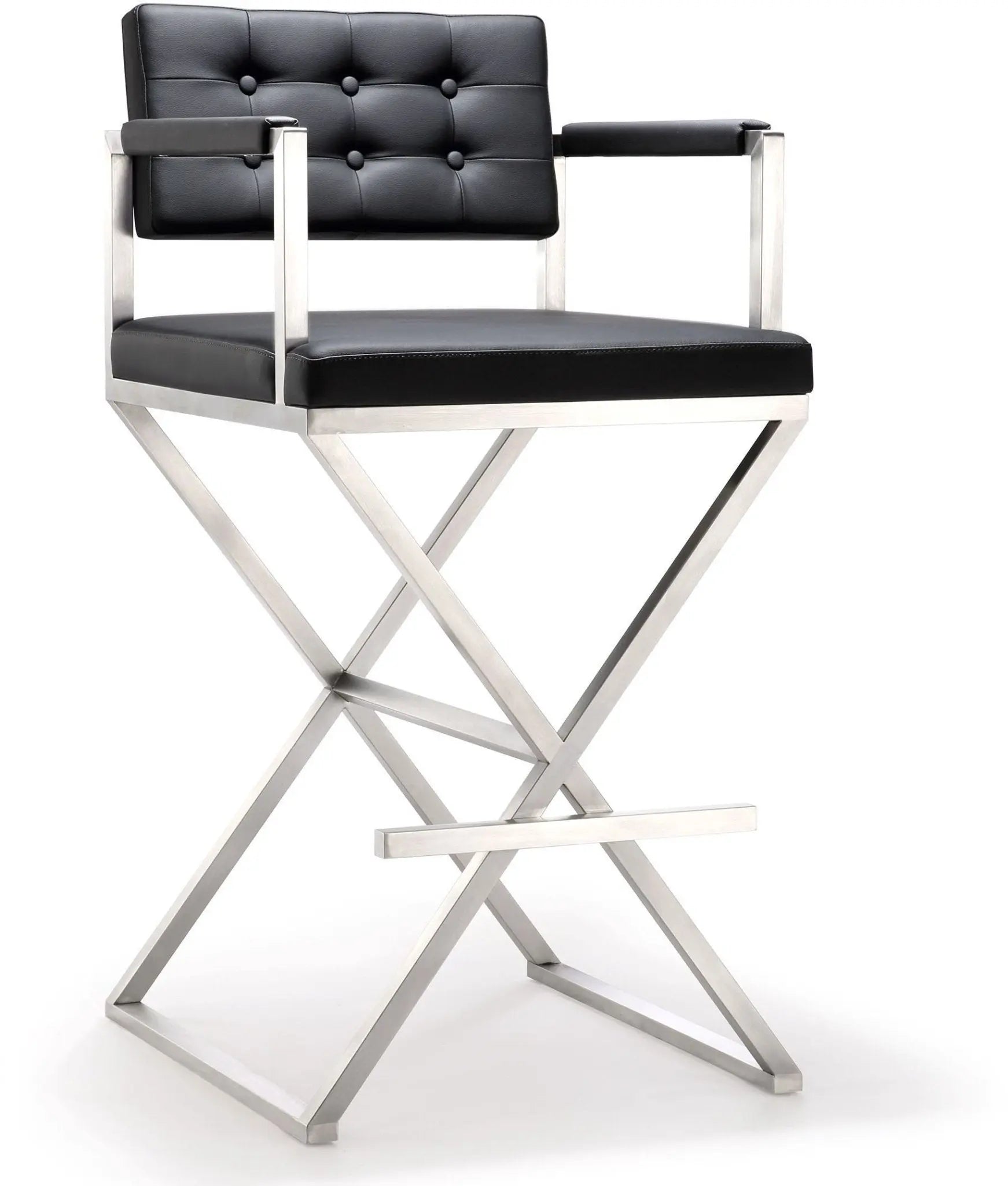 Director Black Steel Barstool Counter Stools| TOV