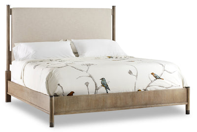 Queen Upholstered Bed - Al Rugaib Furniture (4688787669088)
