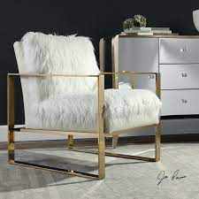 Delphine White Accent Chair (6602214211680)