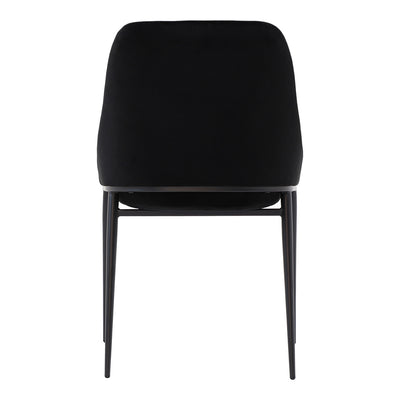 Sedona Dining Chair Shadowed Black Velvet-M2