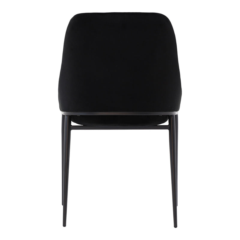 Sedona Dining Chair Shadowed Black Velvet-M2