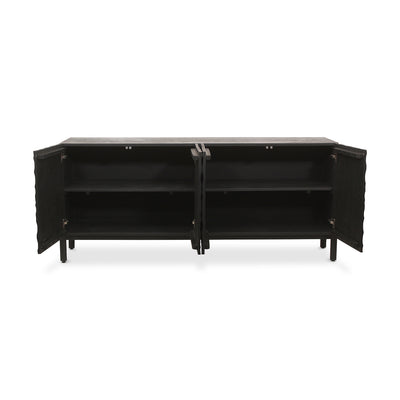 Misaki Oak Sideboard Black