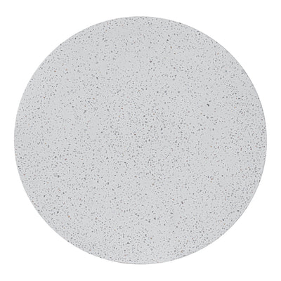 Mineral Outdoor Side Table White Terrazzo