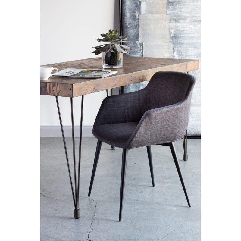 Ronda Arm Chair Grey-M2 - Al Rugaib Furniture (4583155630176)