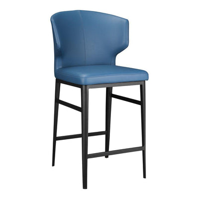 Delanyey Counter Stool Steel Blue - Al Rugaib Furniture (4583209238624)