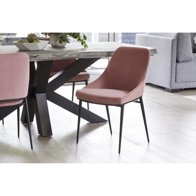 Sedona Dining Chair Pink Velvet-M2 - Al Rugaib Furniture (4583243087968)