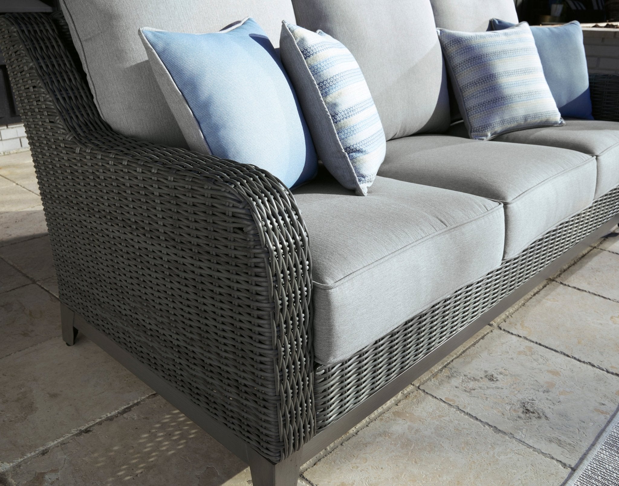 Elite Park Outdoor Sofa with Cushion Outdoor Loveseats & Sofas| Ashley Homestore