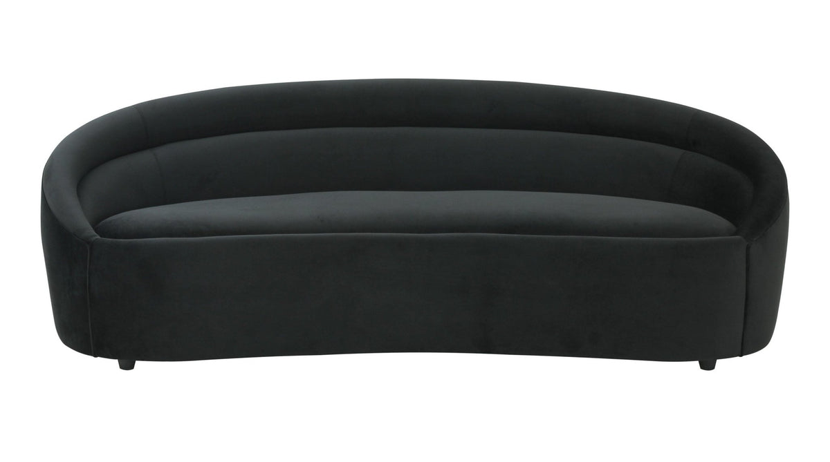 Ellison Black Velvet Sofa Sofas & Loveseats| TOV