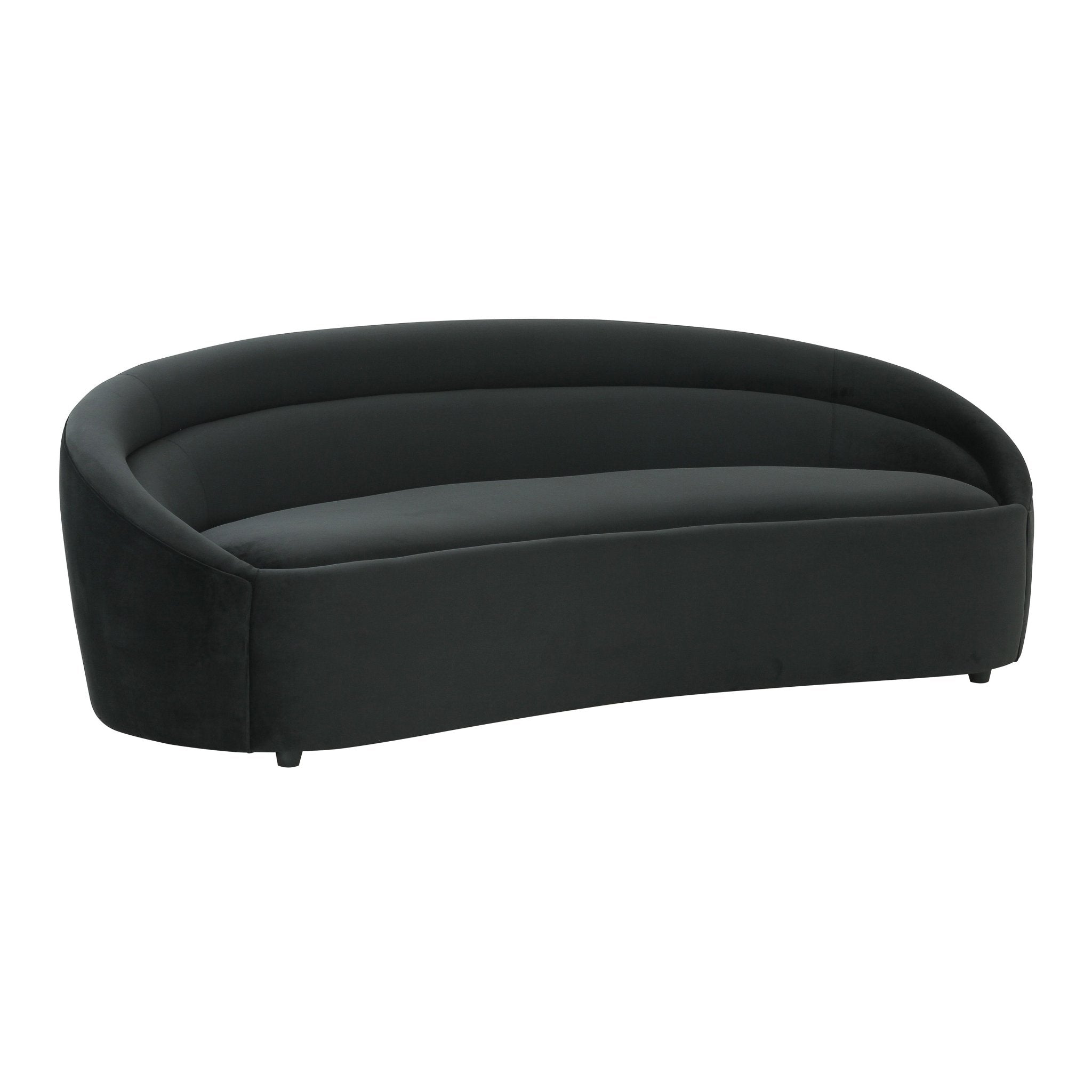 Ellison Black Velvet Sofa Sofas & Loveseats| TOV