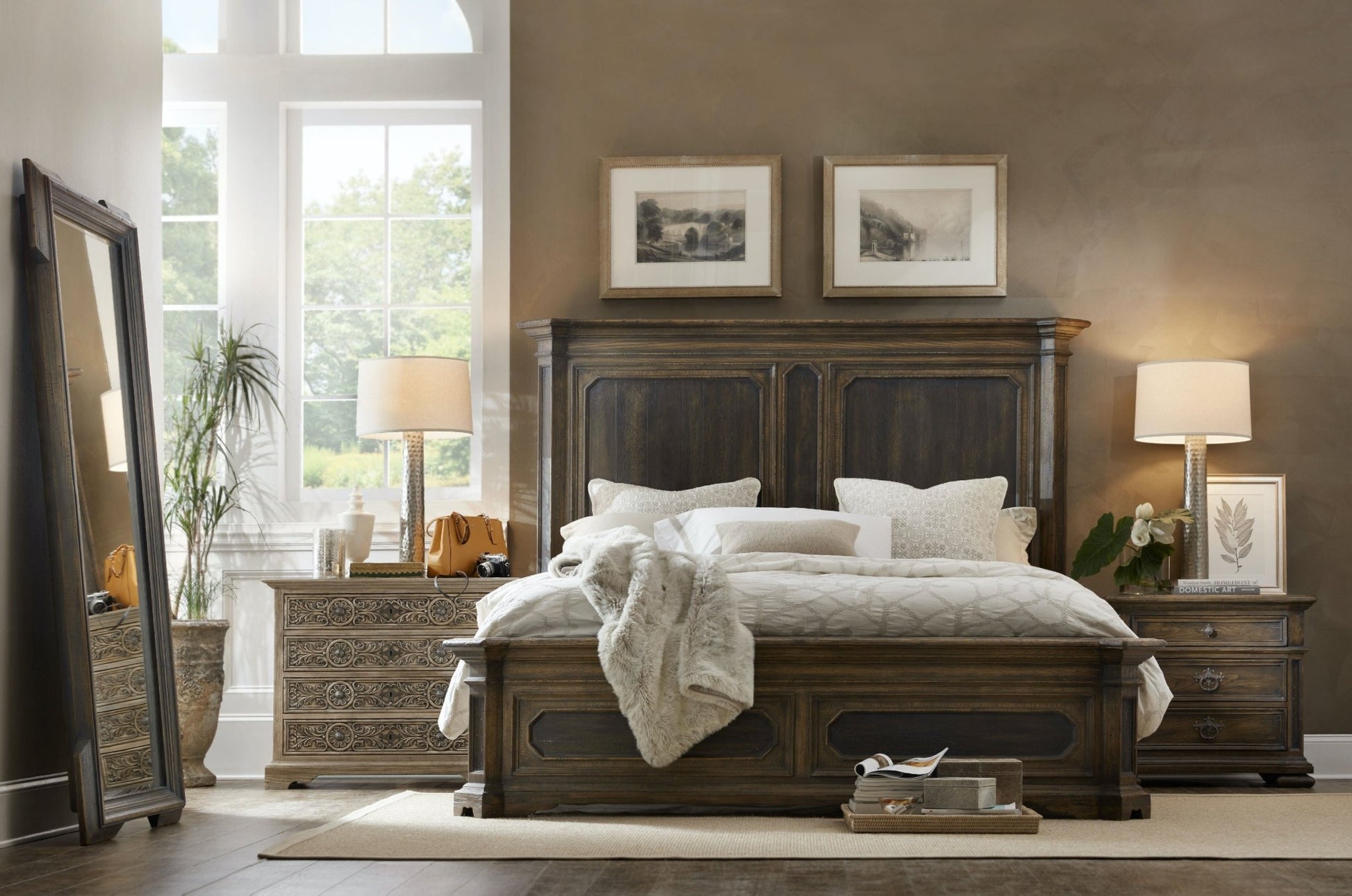 Elmendorf Three-Drawer Nightstand Nightstands| Hooker